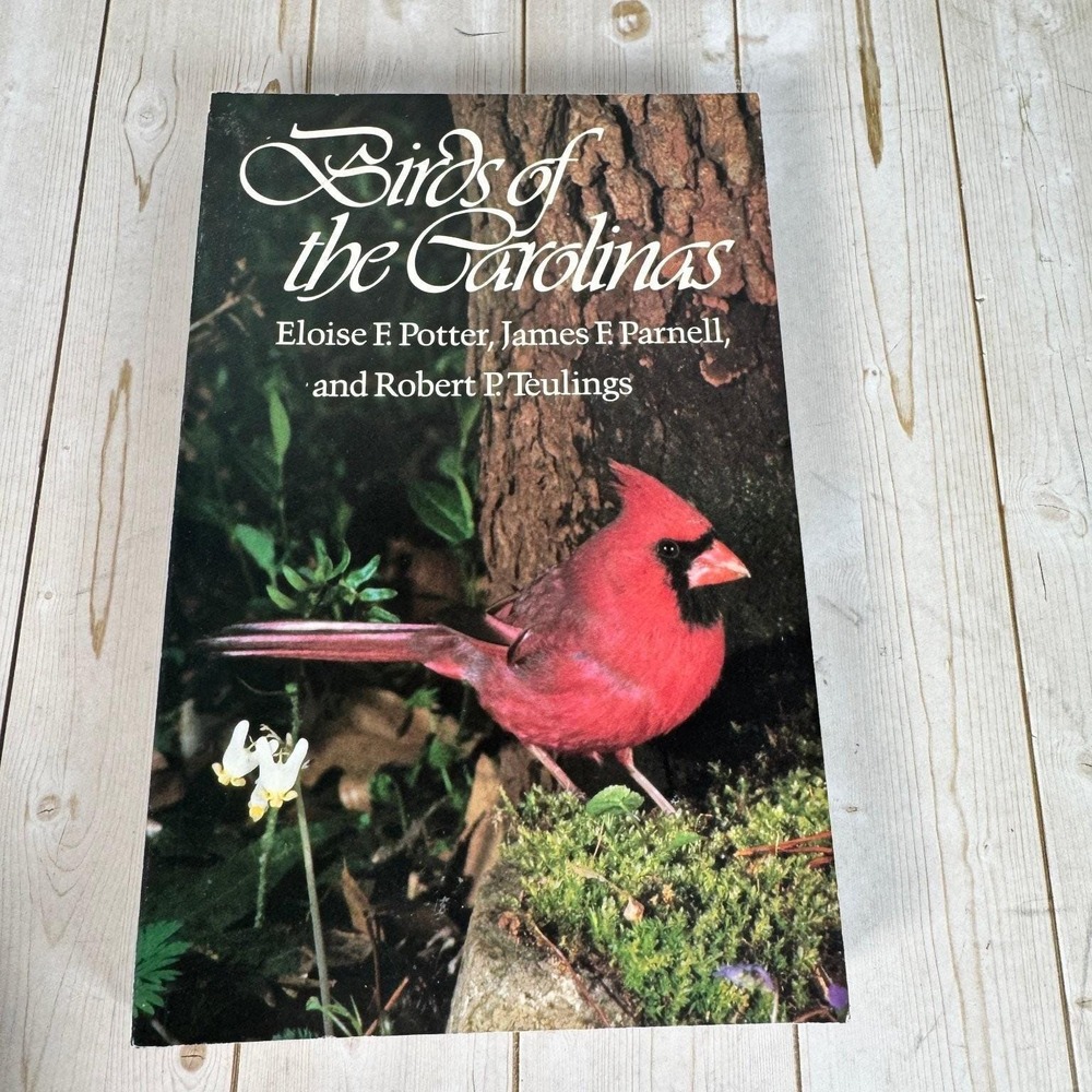 Birds of the Carolinas Potter Parnell Teulings 1980 Illustrated Field Guide UNC